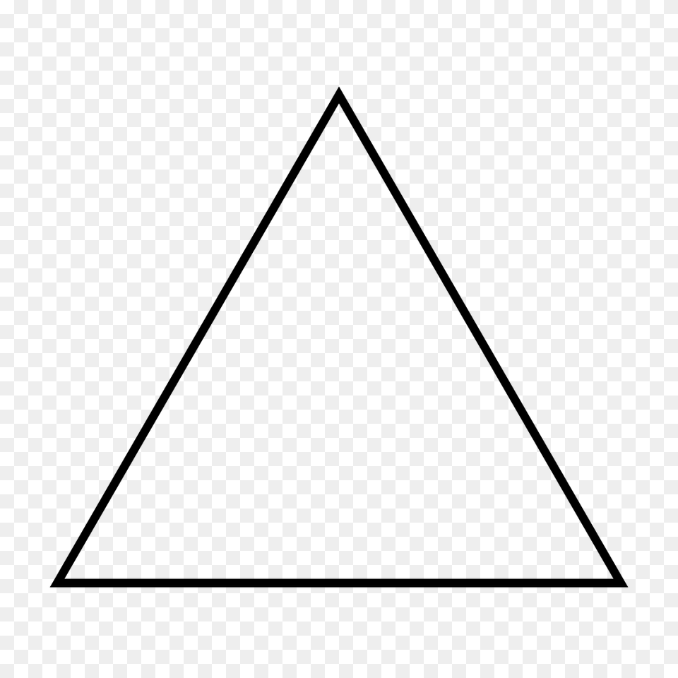 Regular Triangle, Gray Free Transparent Png