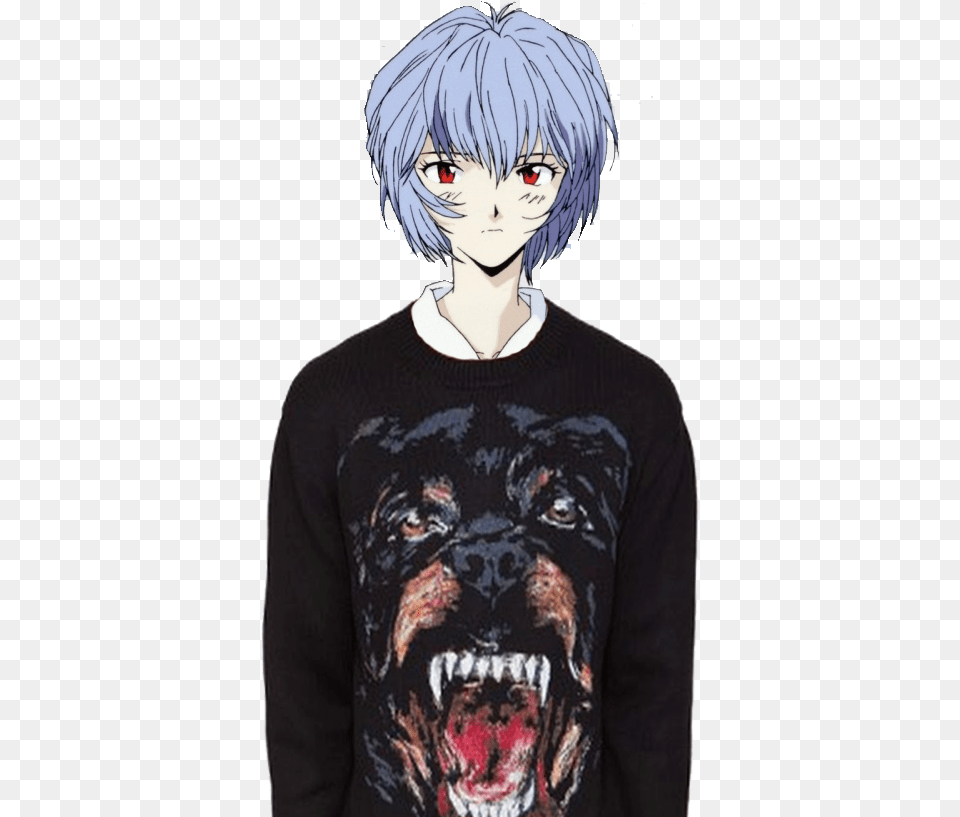 Rei Ayanami In Givenchy Eat Sleep Fortnite Repeat Anime, Book, Publication, Comics, Adult Png Image
