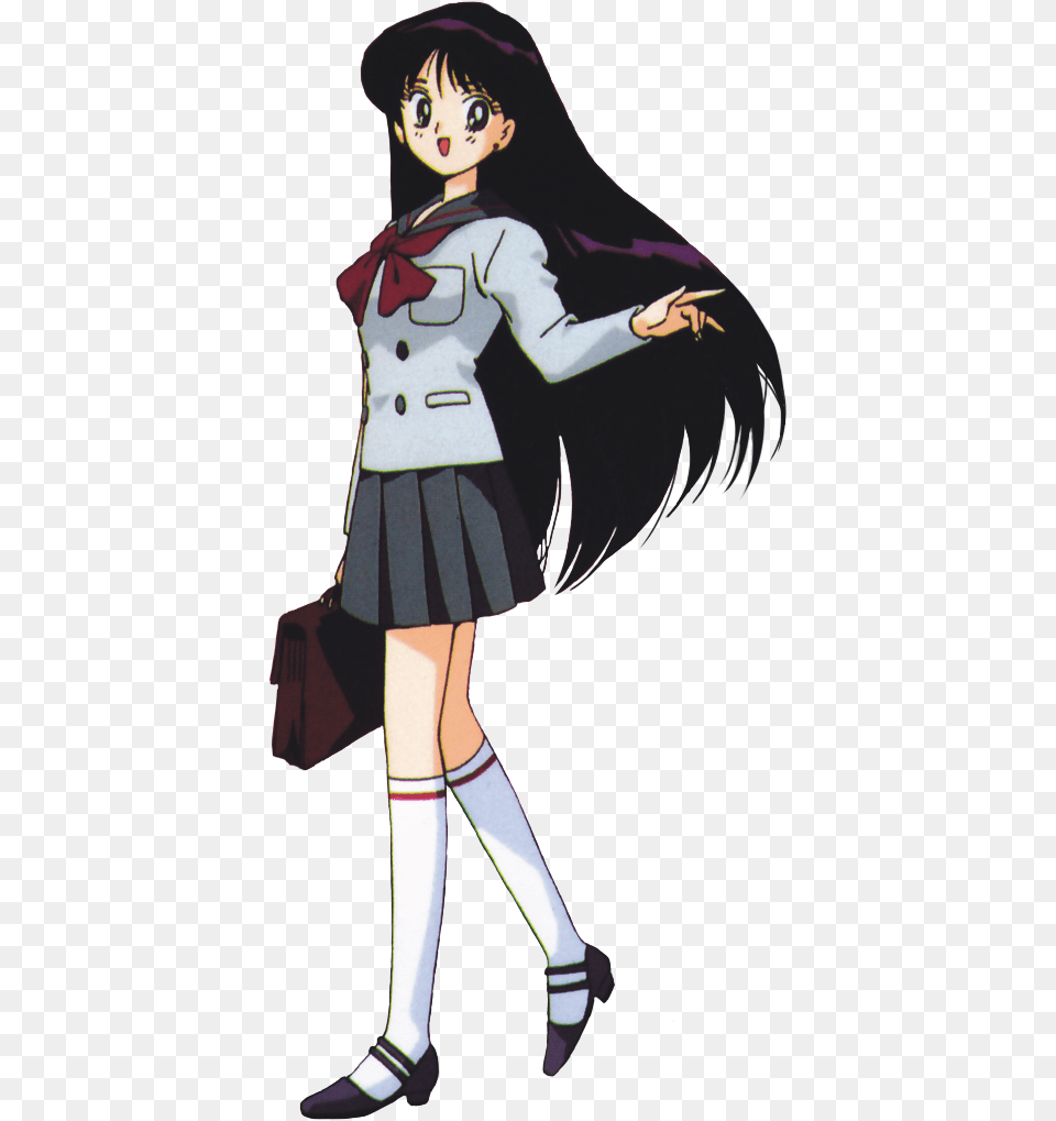 Rei Hino Anime Rei Sailor Mars, Adult, Publication, Person, Woman Png Image
