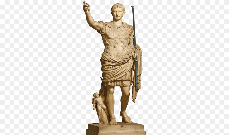 Reigned As The 1st Emperor Of The Roman Empire From Escultura Del Arte Romano, Adult, Male, Man, Person Free Png