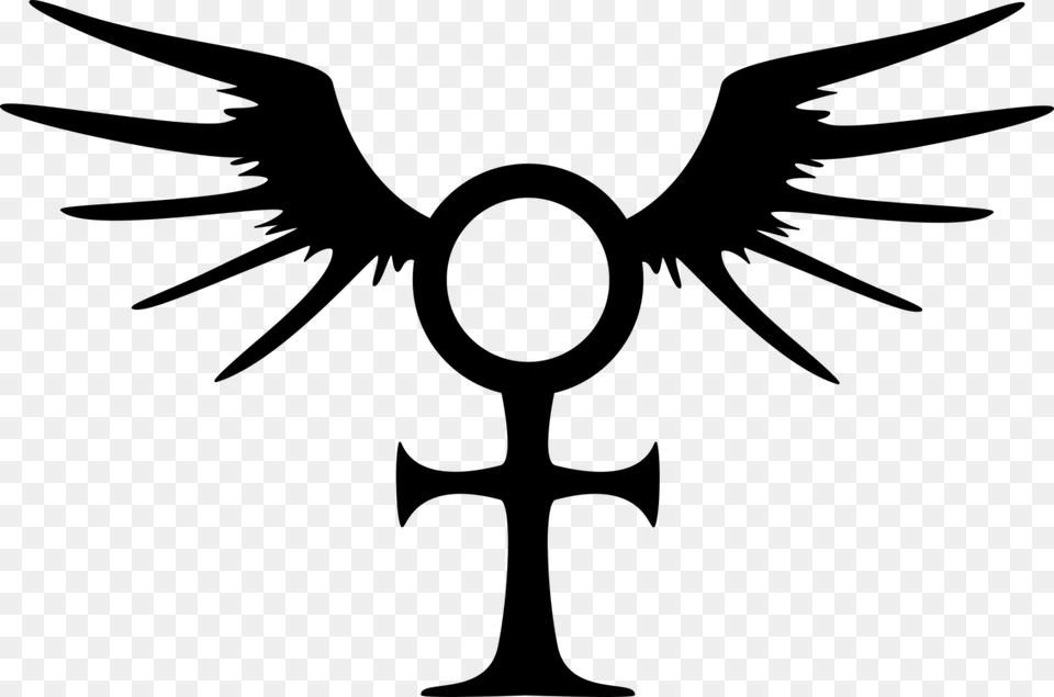 Reincarnation Symbols Of Death Ankh Sign, Gray Png Image