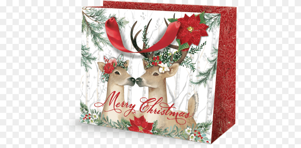 Reindeer, Animal, Deer, Envelope, Greeting Card Free Png Download