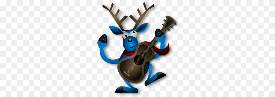Reindeer Guitar, Musical Instrument, Person Free Png Download