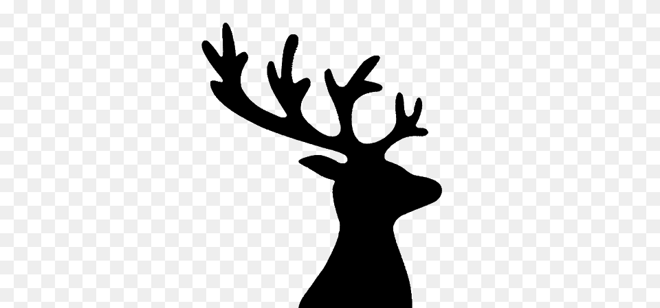 Reindeer, Gray Free Png