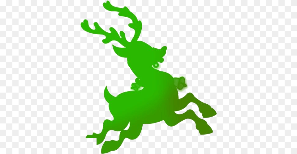 Reindeer Antlers Images Christmas Reindeer Background, Green, Amphibian, Animal, Frog Free Transparent Png