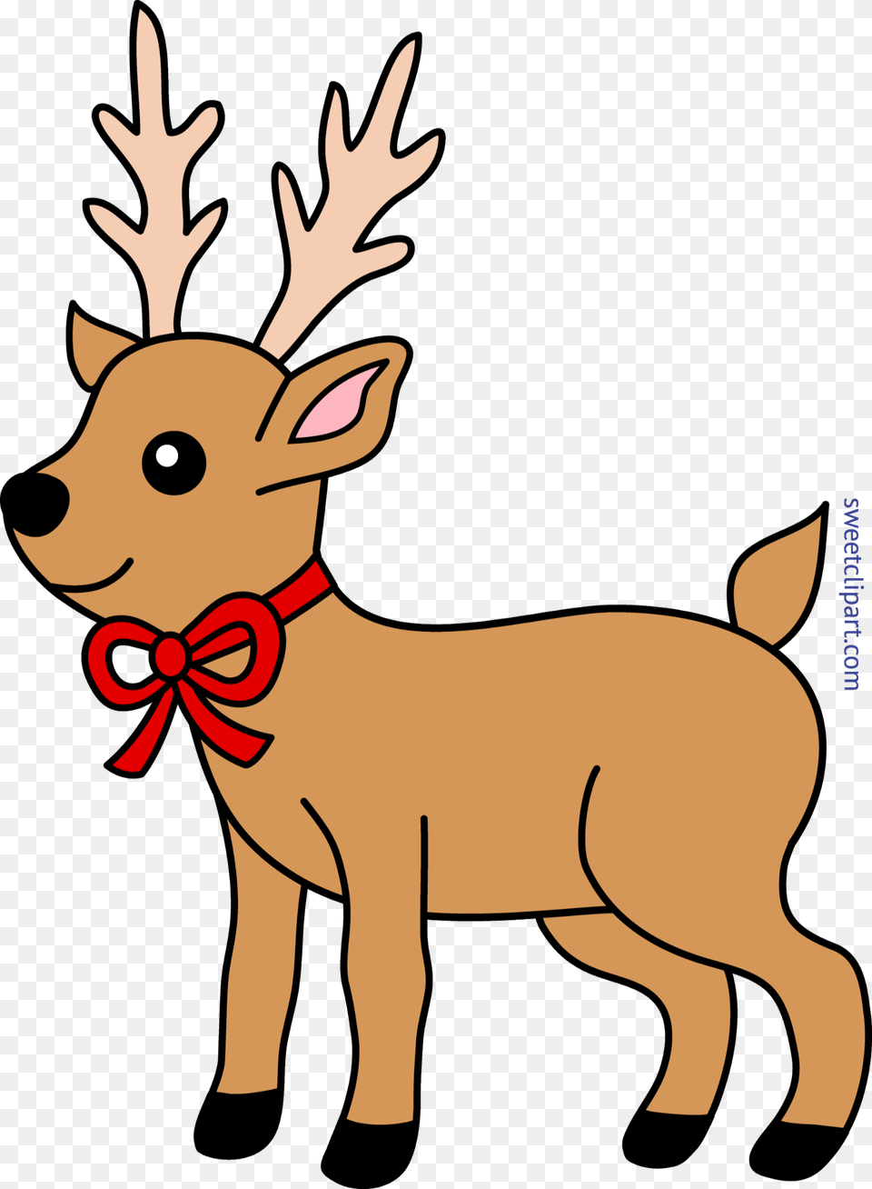 Reindeer Christmas Clip Art Reindeer Clip Art, Animal, Deer, Elk, Mammal Png Image