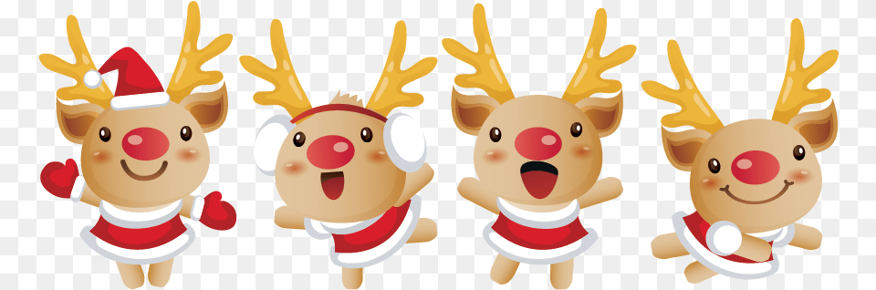 Reindeer Christmas Santa Clauss Hq And, Plush, Toy, Baby, Person Png Image