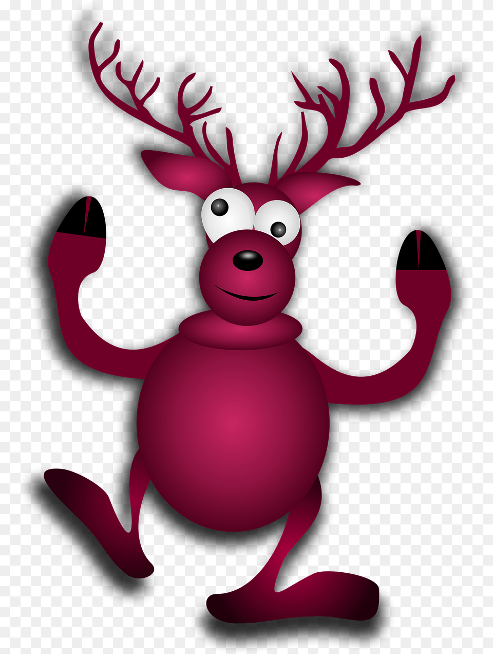 Reindeer Christmas Santa Reindeer, Animal, Deer, Mammal, Wildlife Free Png Download