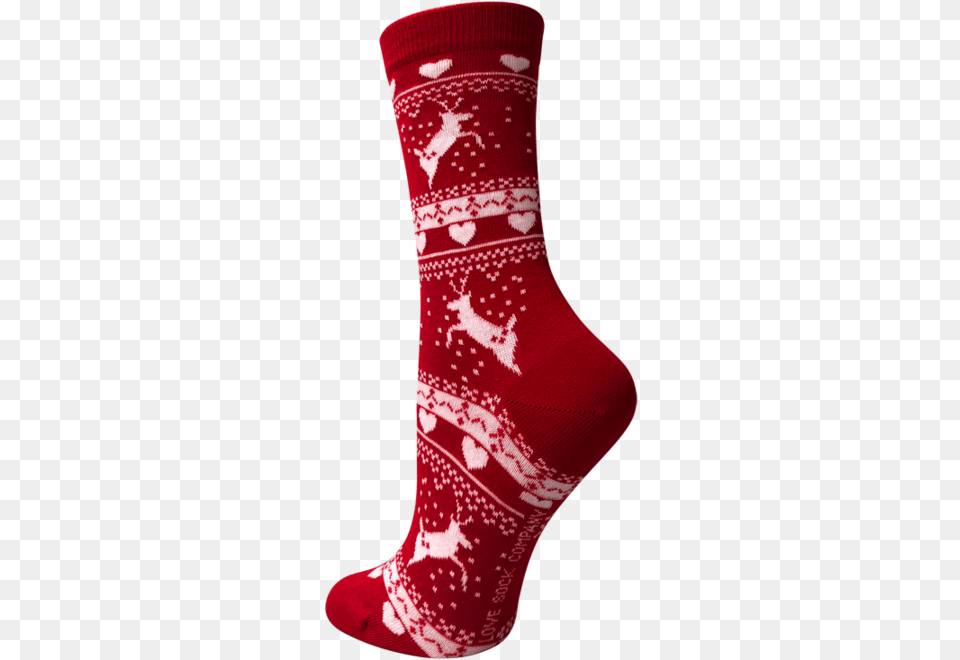 Reindeer Christmas Socks Sock, Clothing, Hosiery, Christmas Decorations, Festival Free Png Download