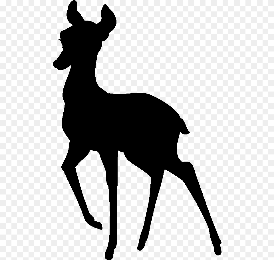 Reindeer Clip Art Elk Content Roe Deer, Gray Free Png Download