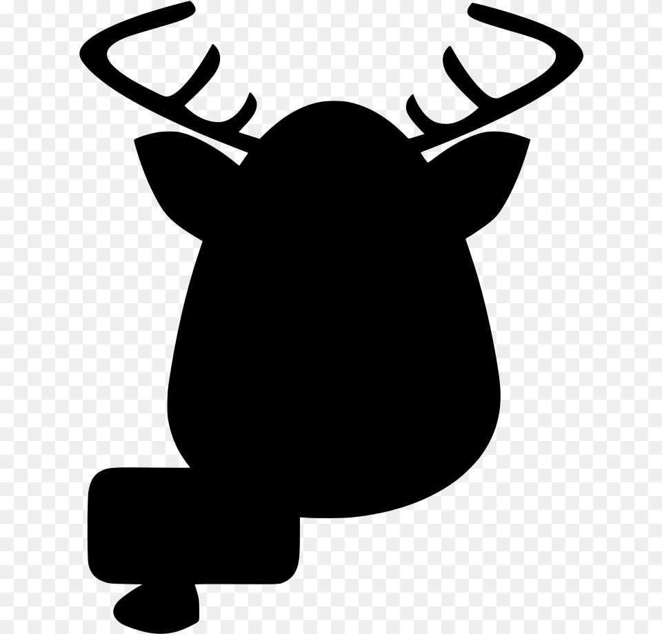 Reindeer Clipart Download, Gray Png