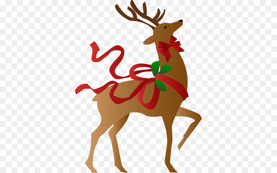 Reindeer Clipart Christmas A Clip Vector Black And White, Body Part, Face, Head, Neck Free Png Download
