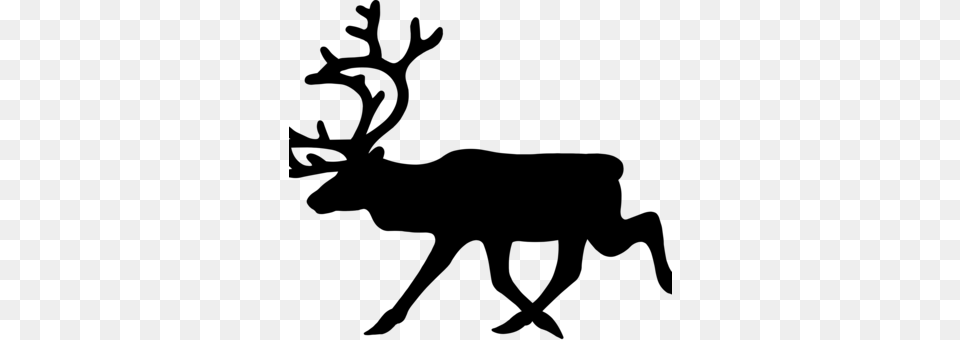 Reindeer Clipart Gray Free Png Download