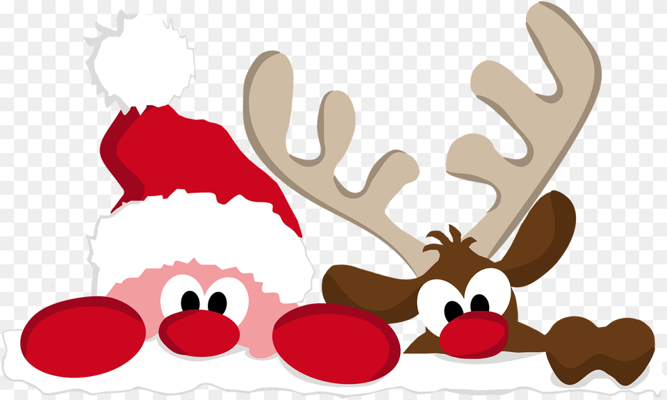 Reindeer Clipart Funny Christmas Facebook Cover, Baby, Person Free Transparent Png