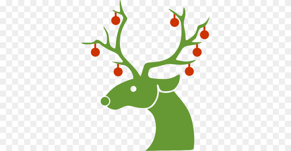 Reindeer Clipart Sign, Animal, Deer, Mammal, Wildlife Png Image