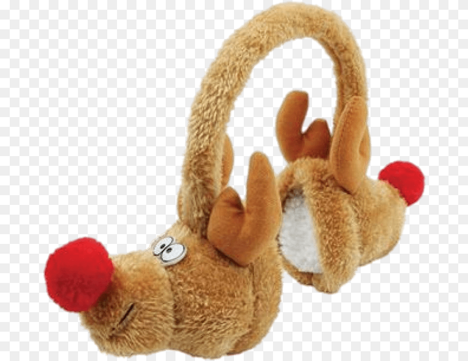 Reindeer Earmuffs Christmas Earmuffs, Plush, Toy Free Png Download