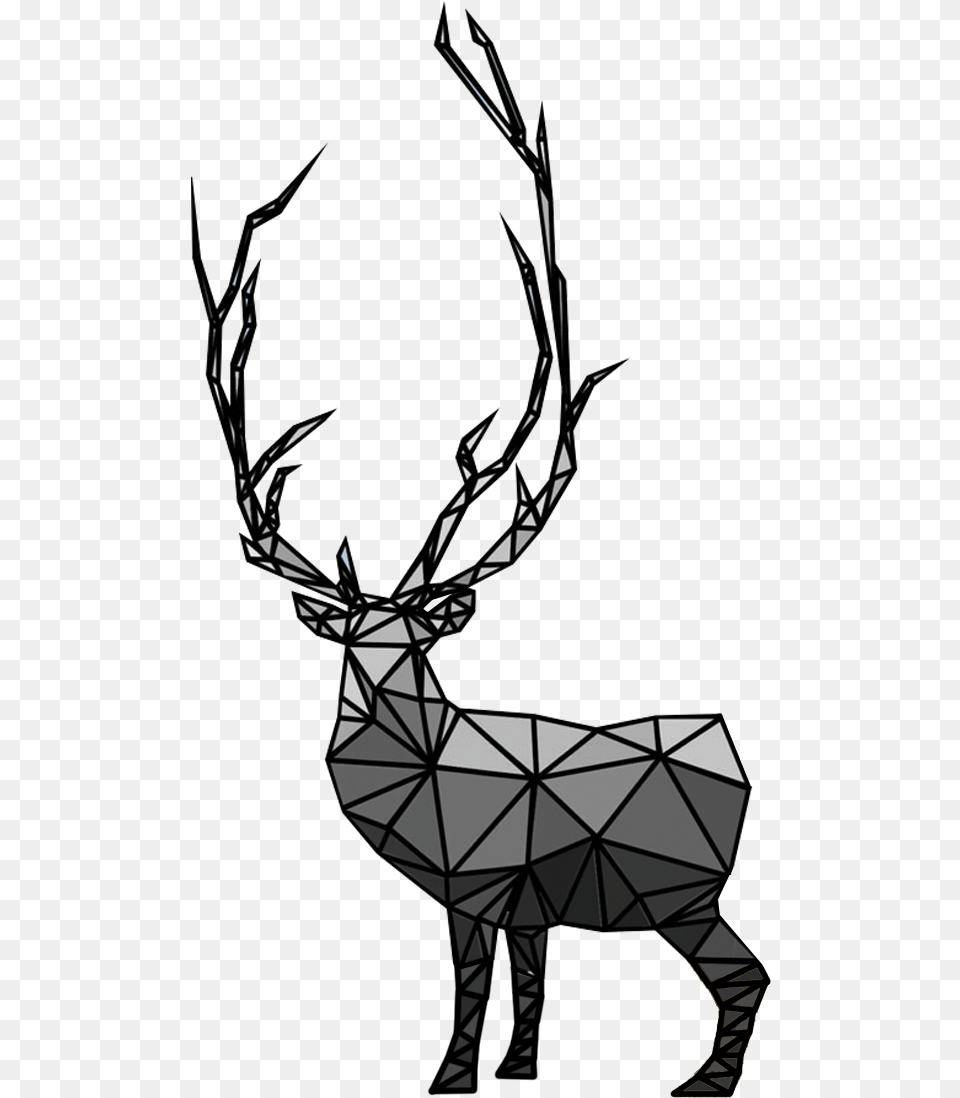 Reindeer Elk Antler Silhouette Clip Art Reindeer, Animal, Deer, Mammal, Wildlife Free Png