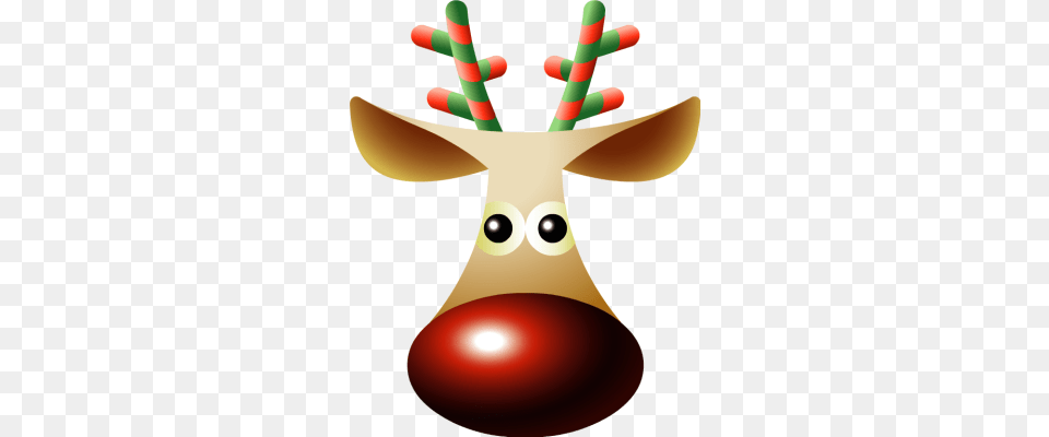 Reindeer Nose Reindeer With Big Nose, Animal, Deer, Mammal, Wildlife Free Png Download