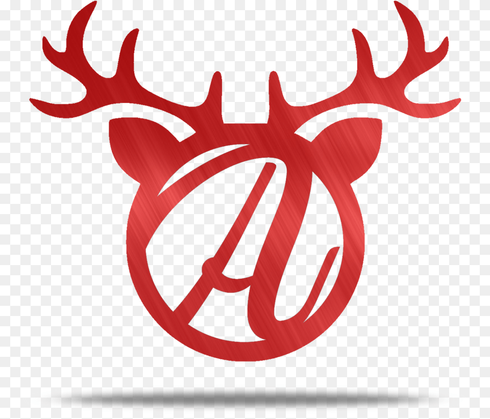 Reindeer Personalizable Metal Wall Art, Antler, Emblem, Symbol Free Png Download