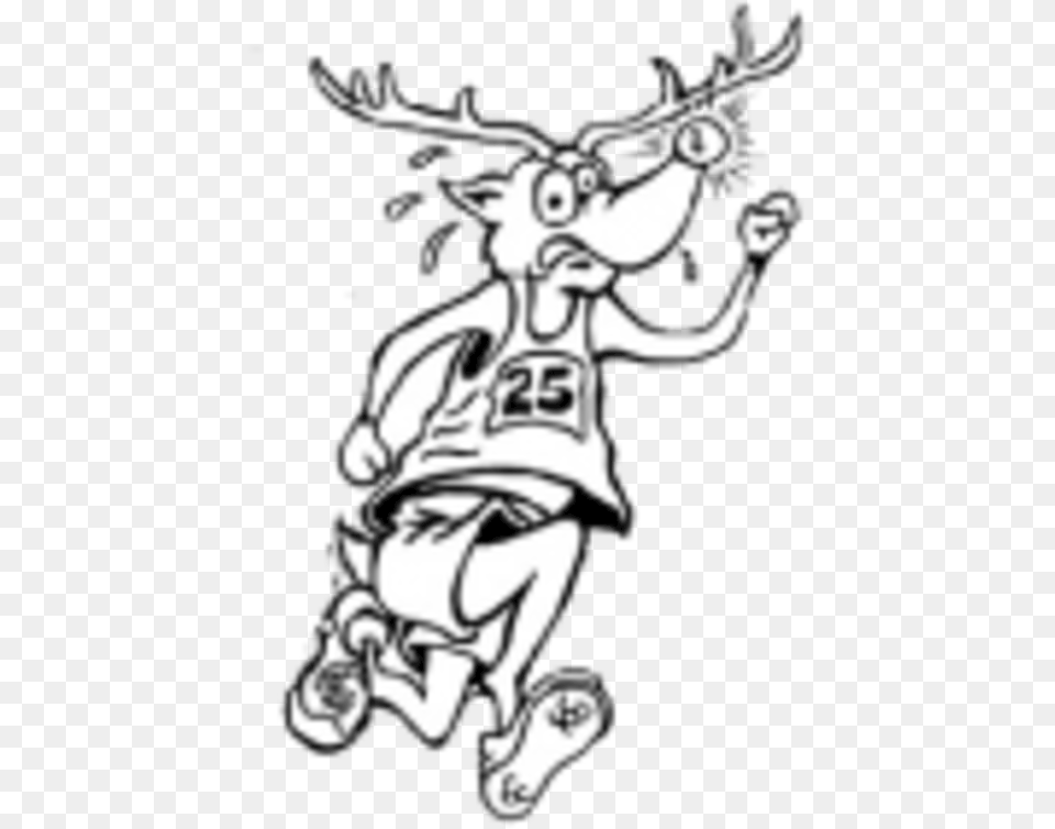 Reindeer Run Asheboro Nc Logo Cartoon, Animal, Deer, Mammal, Wildlife Free Transparent Png