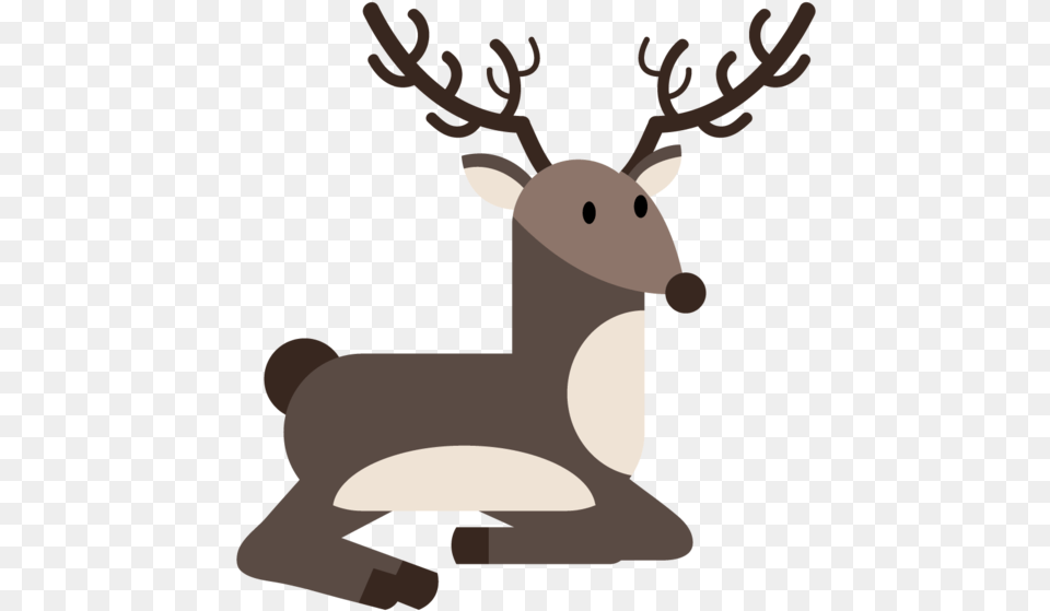 Reindeer Santa Claus Deer For Christmas Reindeer, Animal, Mammal, Wildlife, Elk Free Png