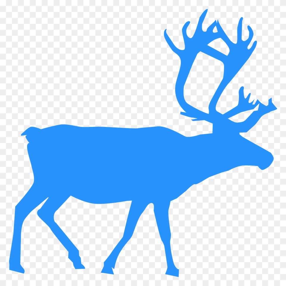 Reindeer Silhouette, Animal, Deer, Mammal, Wildlife Free Transparent Png