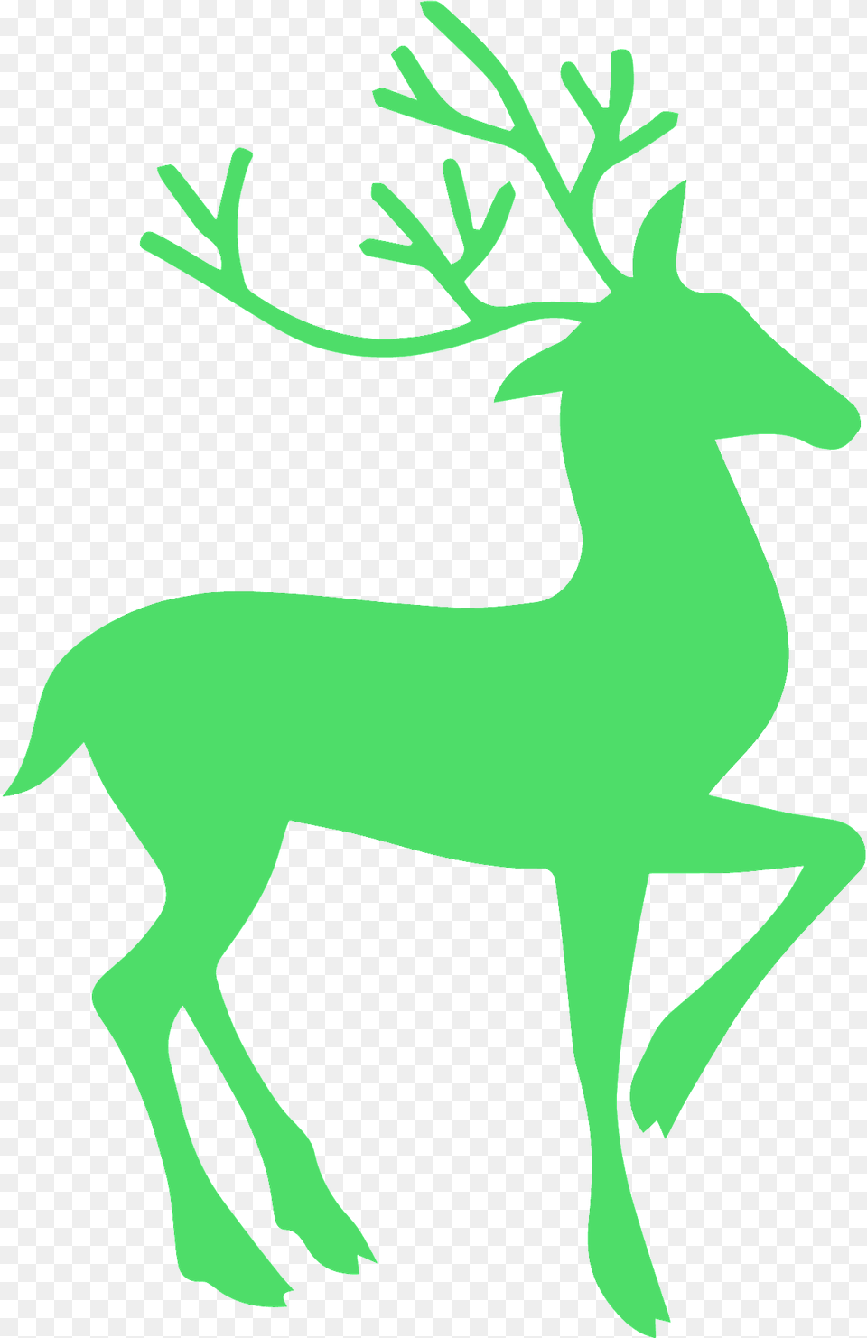 Reindeer Silhouette, Animal, Deer, Mammal, Wildlife Free Transparent Png