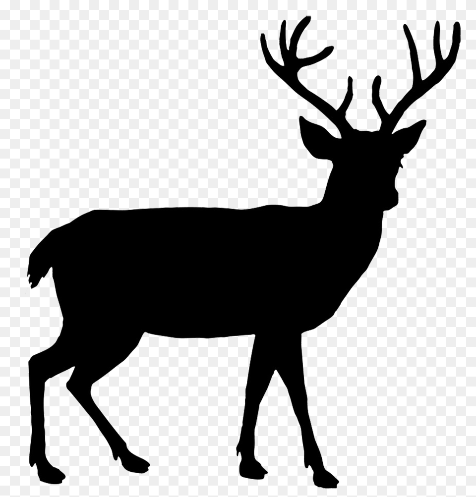 Reindeer Silhouette Cliparts, Animal, Deer, Mammal, Wildlife Png