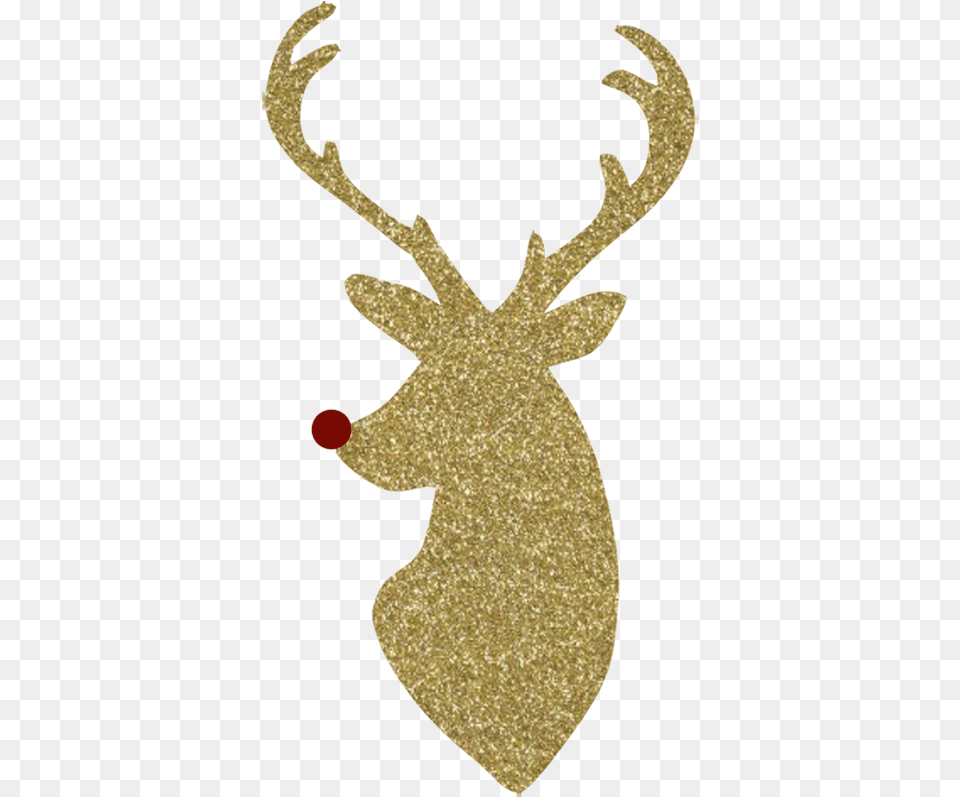 Reindeer Silhouette Rudolph Red Deer Deer Oh Deer Christmas Is Here, Accessories, Tie, Formal Wear, Mammal Free Png