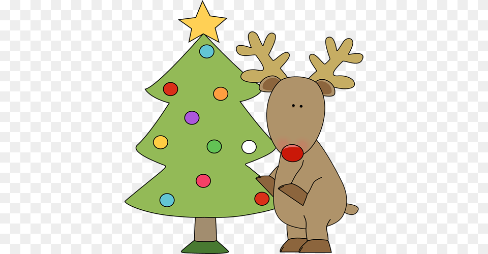 Reindeer Standing, Christmas, Christmas Decorations, Festival, Christmas Tree Free Png Download