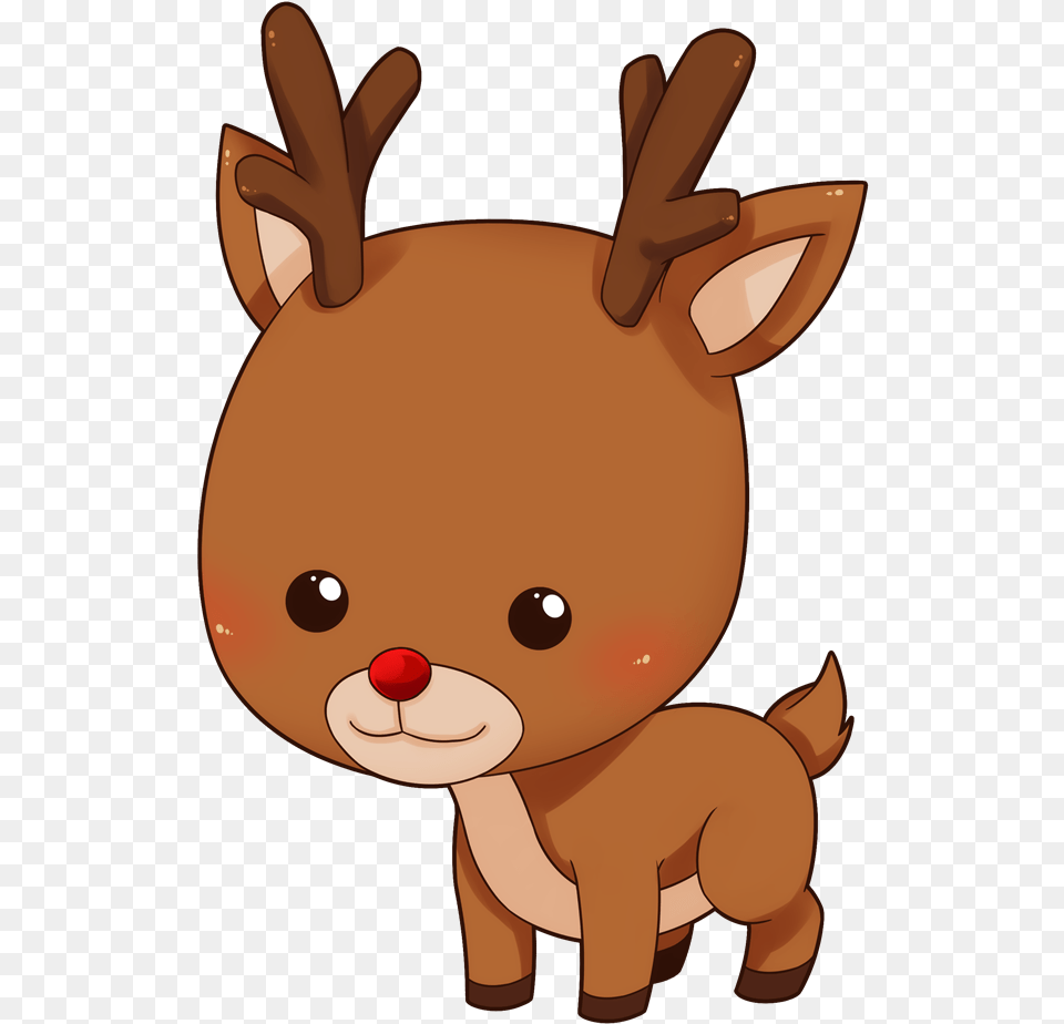 Reindeer Transparent Download Deer Clipart Cute, Cartoon, Baby, Person Free Png