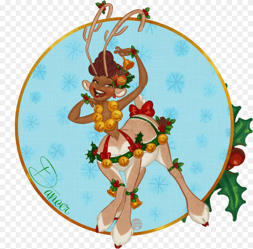 Reindeer Vixen, Embroidery, Pattern, Stitch, Baby Free Png Download