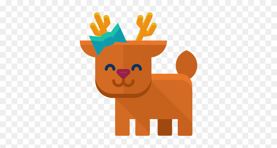 Reindeer Winter Mammal Animals Deer Christmas Animal Icon, Baby, Person, Face, Head Png Image