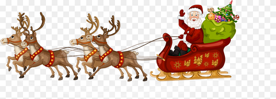 Reindeersantaclaus Christmas Christmas Santa Reindeer Clipart, Outdoors, Baby, Person, Nature Free Png