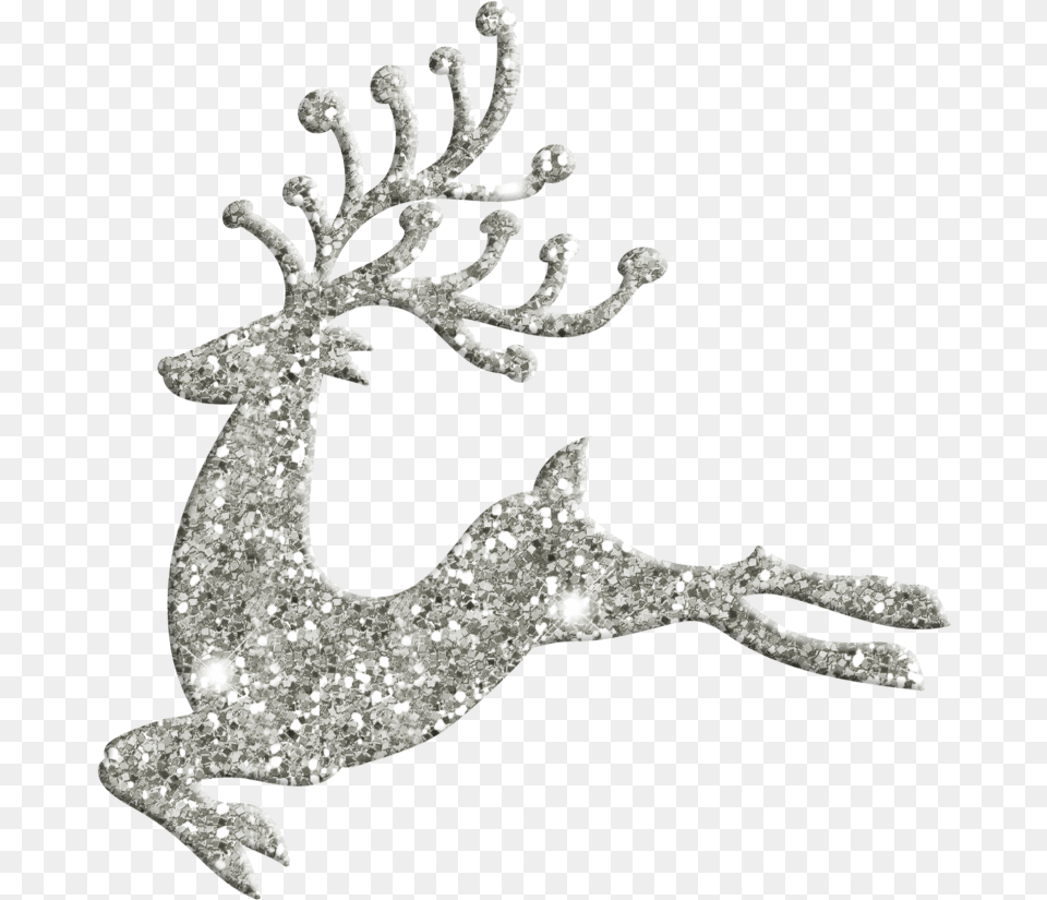 Reindeersparkly Glitter Christmasiscoming Santa Vector Transparent Christmas Tree Silhouette, Accessories, Jewelry, Brooch, Plant Png Image