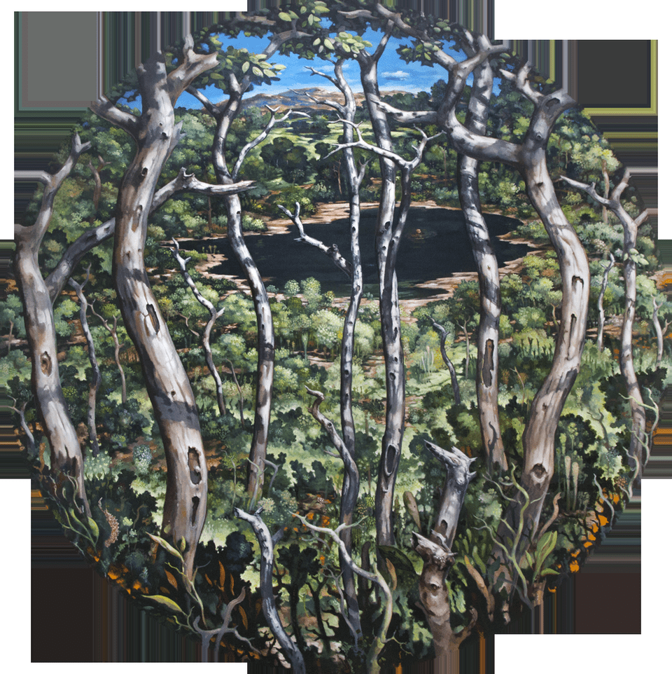 Reitzel Contemporary Art En Ny Presenta The Tunnel Willow, Painting, Plant, Tree, Vegetation Png