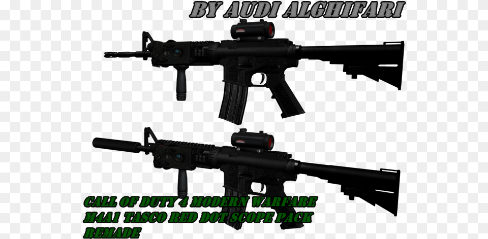 Rel Call Of Duty 4 Modern Warfare M4a1 Tasco Red Tasco Red Dot, Firearm, Gun, Rifle, Weapon Free Png