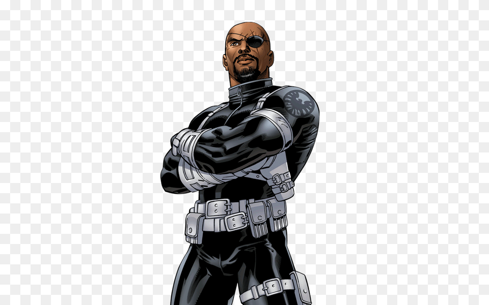 Related Image Anime Yisrael Nick Fury And Anime, Adult, Male, Man, Person Free Png