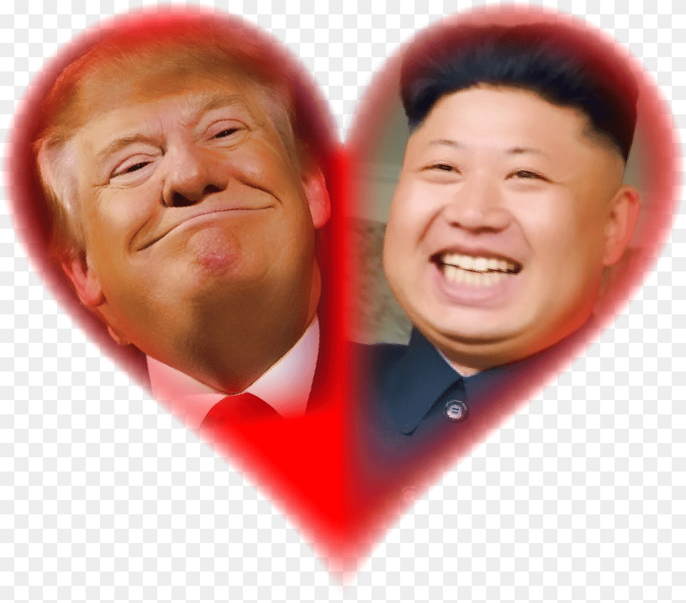 Related Image Trump Kim Jong Un Love, Portrait, Photography, Person, Face Png