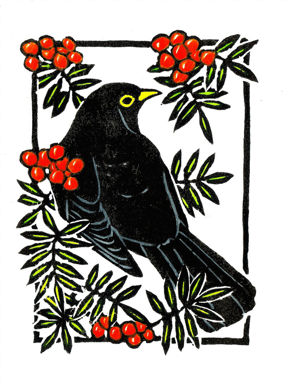 Related Products Blackbird, Animal, Bird, Art, Floral Design Png Image
