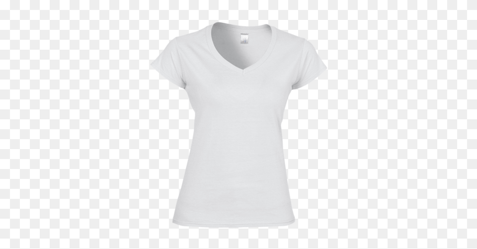 Related Wallpapers Gildan V Neck Ladies White, Clothing, T-shirt Png