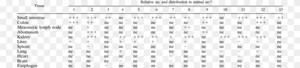 Relative Numbers Of And Organ Distribution Of Vascular, Text, Alphabet Png Image