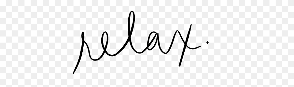 Relax, Handwriting, Text, Signature Free Png