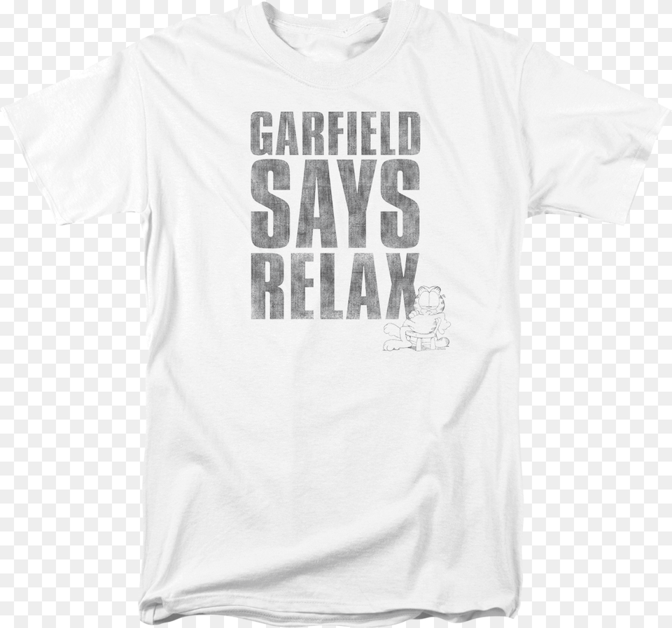 Relax Garfield T Shirt Send Nude Shirt, Clothing, T-shirt Free Transparent Png