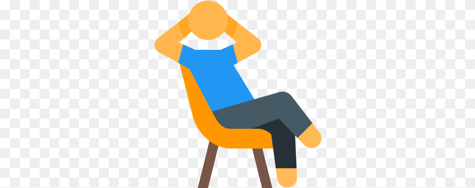 Relax Icon Chair, Clothing, Pants, Person, Sitting Free Png Download