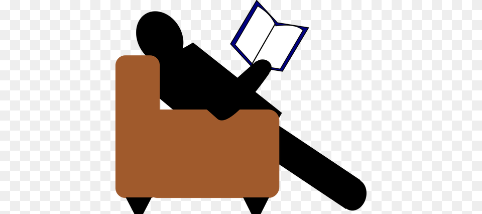 Relaxing Clipart, Person, Reading Free Png Download