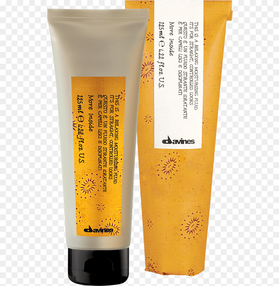 Relaxing Moisturizing Fluid Davines More Inside This Is A Relaxing Moisturizing, Bottle, Cosmetics, Lotion, Sunscreen Free Transparent Png
