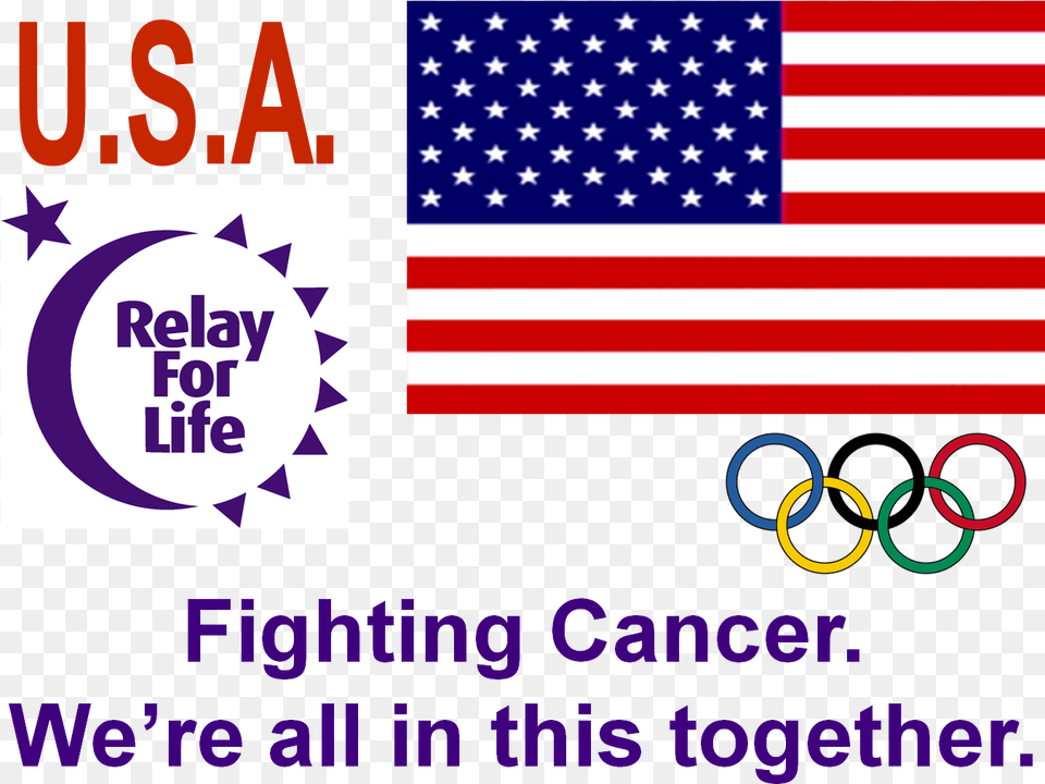 Relay For Life 2019 Logo, American Flag, Flag Png