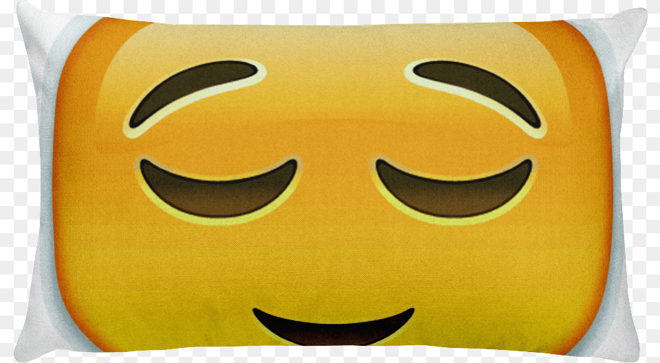 Relieved Emoji Inspiring Emoji, Cushion, Home Decor, Pillow Free Transparent Png