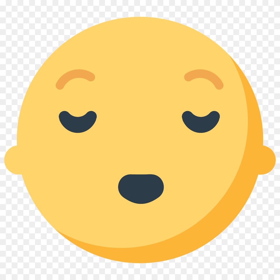 Relieved Face Emoji Clipart, Produce, Citrus Fruit, Food, Fruit Free Png